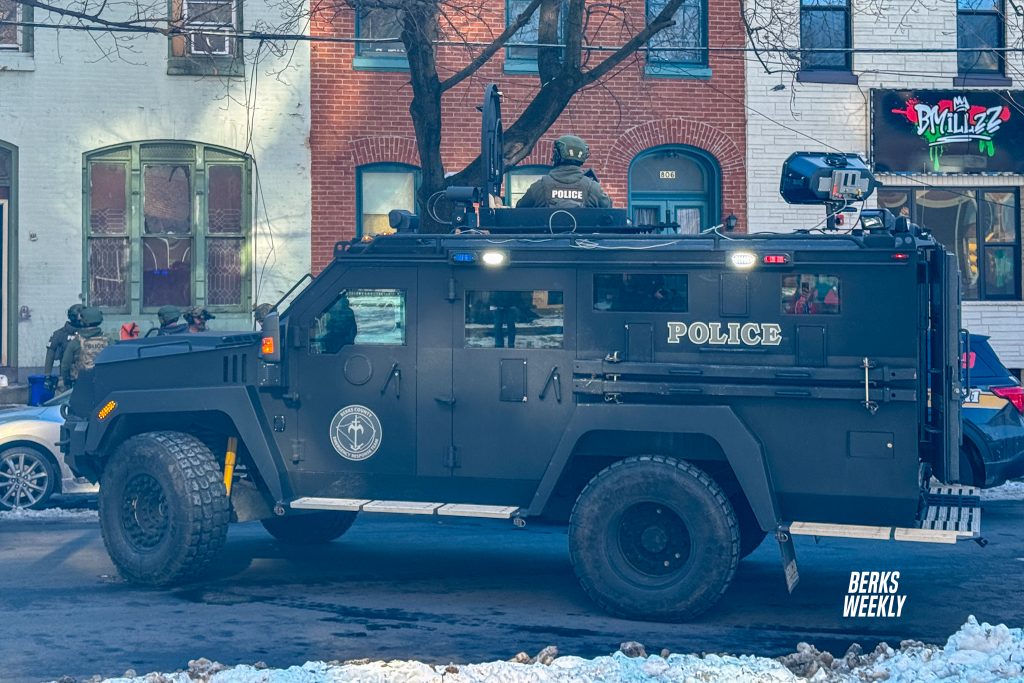 Reading Police release information after domestic call led to heavy police activity on Franklin Street