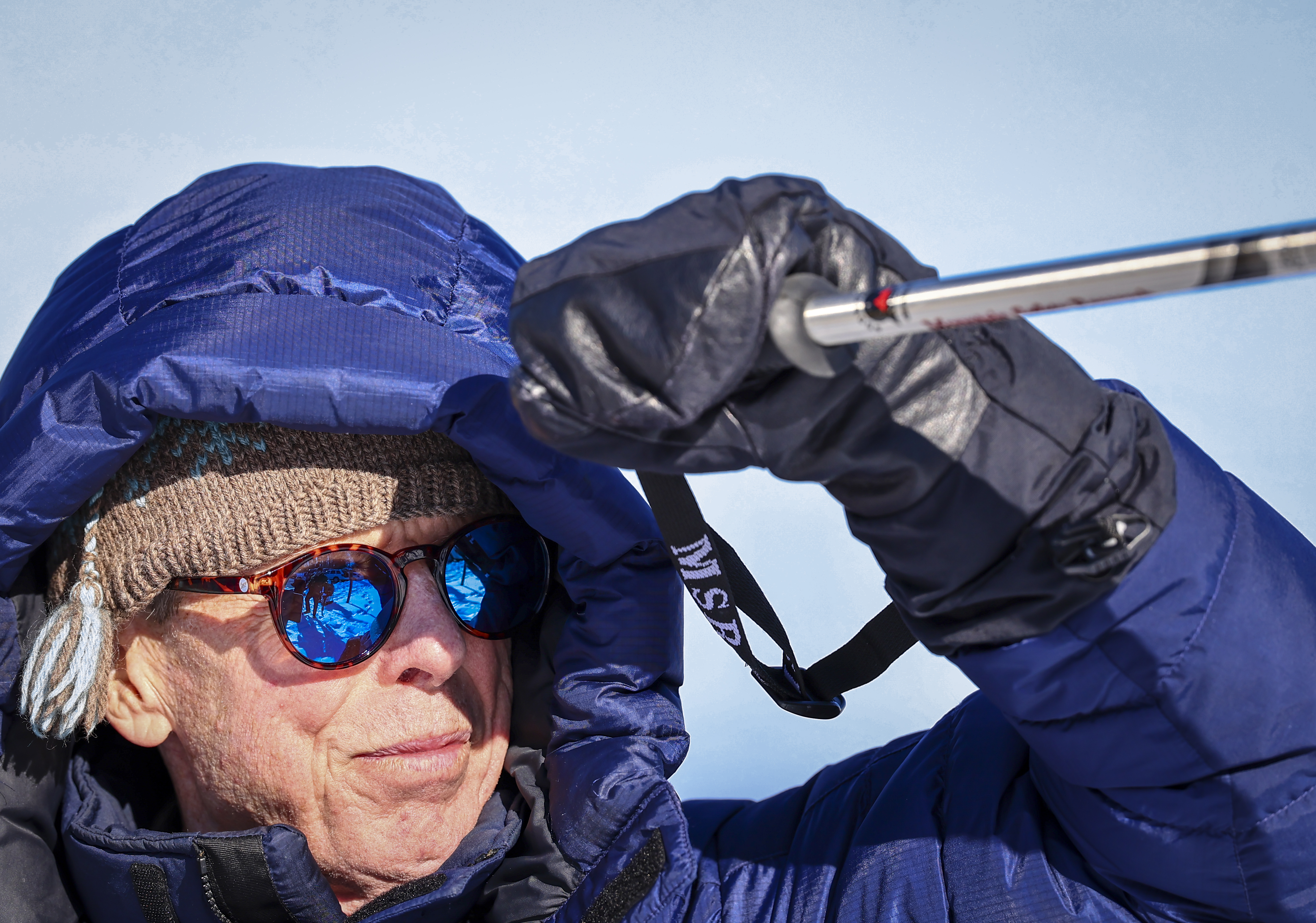 Kevin Dealy, of Bethlehem, pauses to check out the scene as he participates in a Winter Wildlife Snowshoe excursion with the Emmaus nonprofit Wildlands Conservancy Wednesday, Jan. 28, 2026, through Janet Johnston Housenick and William D. Housenick Memorial Park and Archibald Johnston Conservation Area in Bethlehem Township.