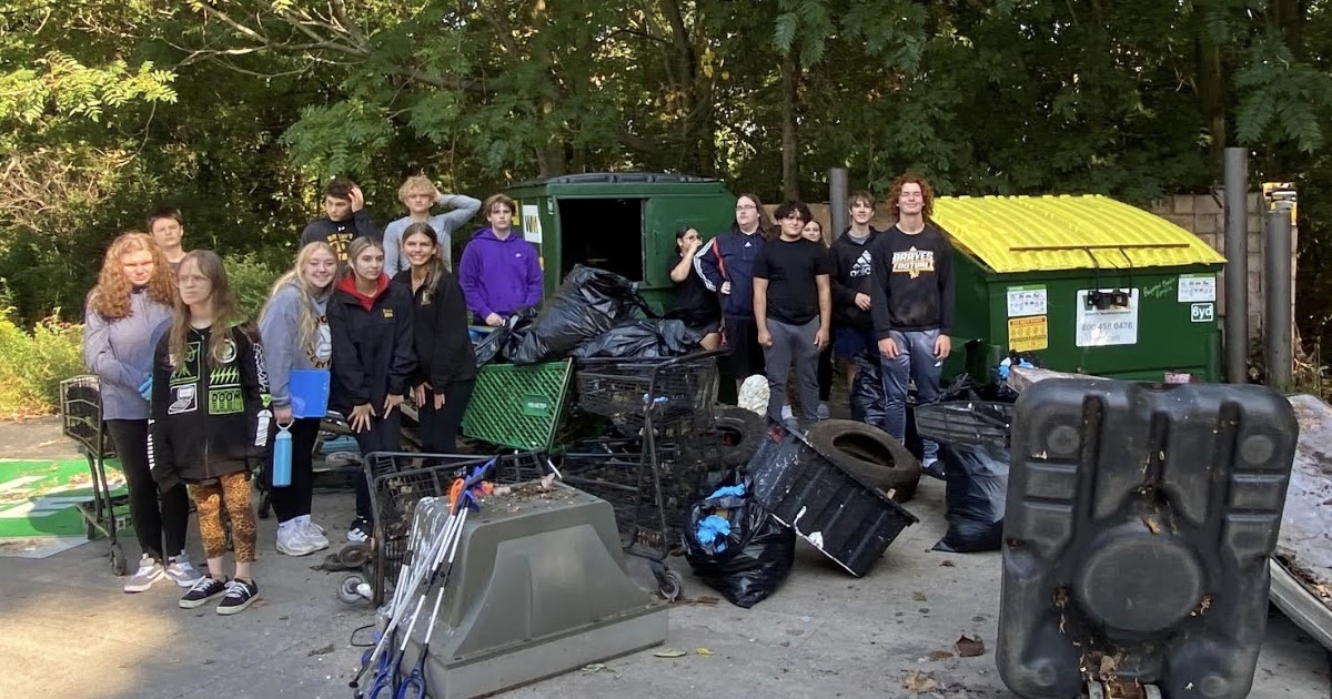 Iroquois High School Students Recognized For Removing Nearly A Ton of Litter From Four Mile Creek In Erie County