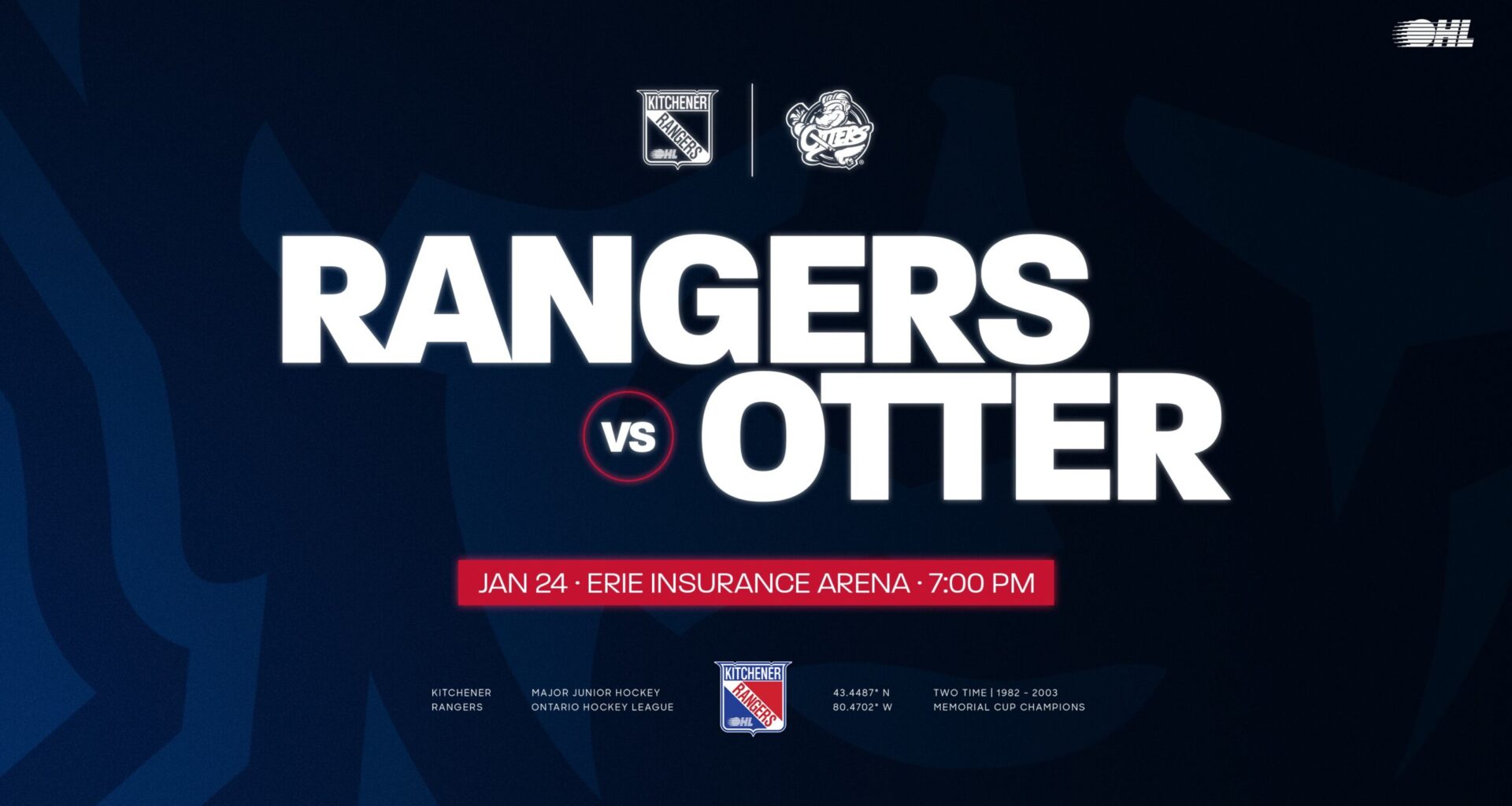 Game Preview: Kitchener Rangers at Erie Otters