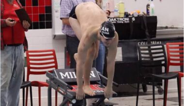 Milan Swim and Dive take on Erie Mason