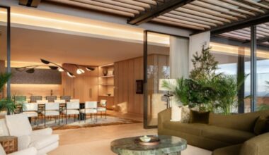 An image from the Four Seasons Hotel Philadelphia's new luxury Sky Garden floor, a "residential-style" level boasting countless amenities.