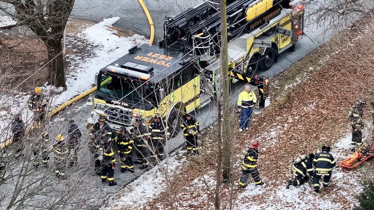 Stockertown house fire leaves man homeless, pets missing
