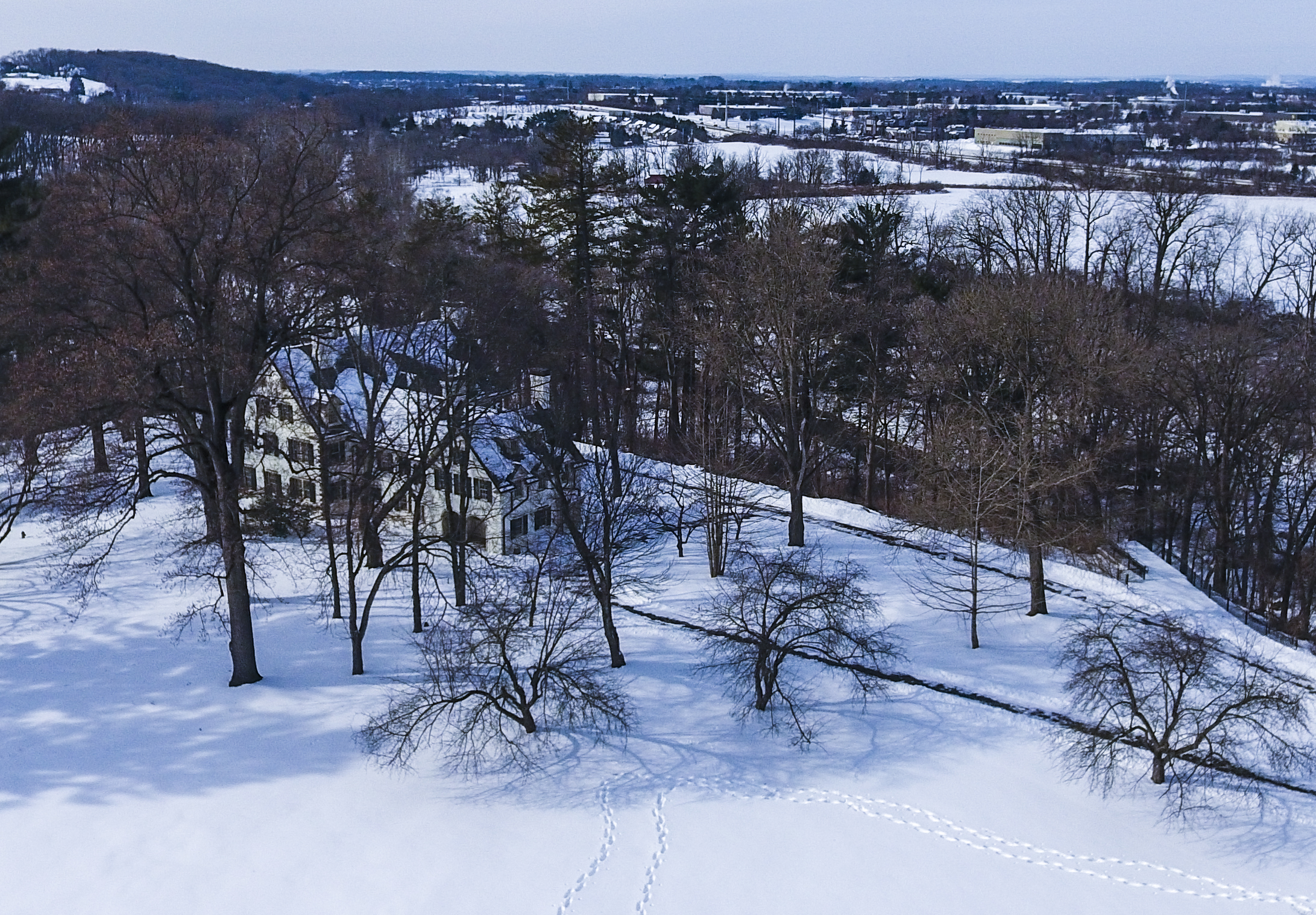 The Emmaus nonprofit Wildlands Conservancy leads a Winter Wildlife Snowshoe excursion Wednesday, Jan. 28, 2026, through Janet Johnston Housenick and William D. Housenick Memorial Park and Archibald Johnston Conservation Area in Bethlehem Township.