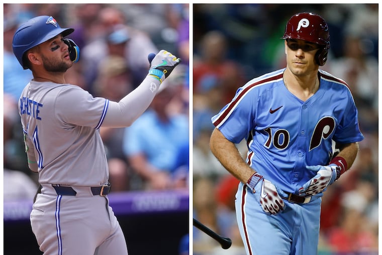 The Phillies were going to have to pick between Bo Bichette (left) and J.T. Realmuto. The Mets ultimately made the choice for them.