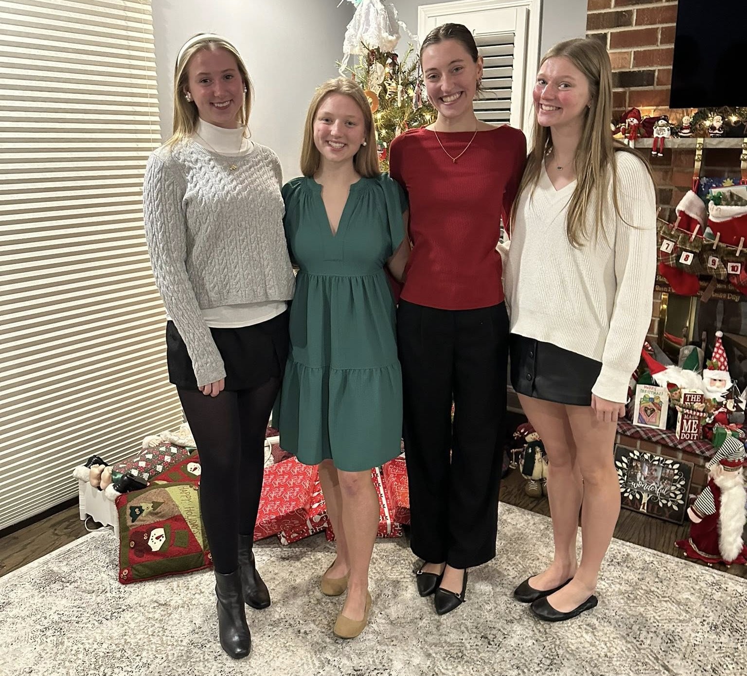 All-American girls Faith, left, Liz, Grace, and Eden Siorek got...