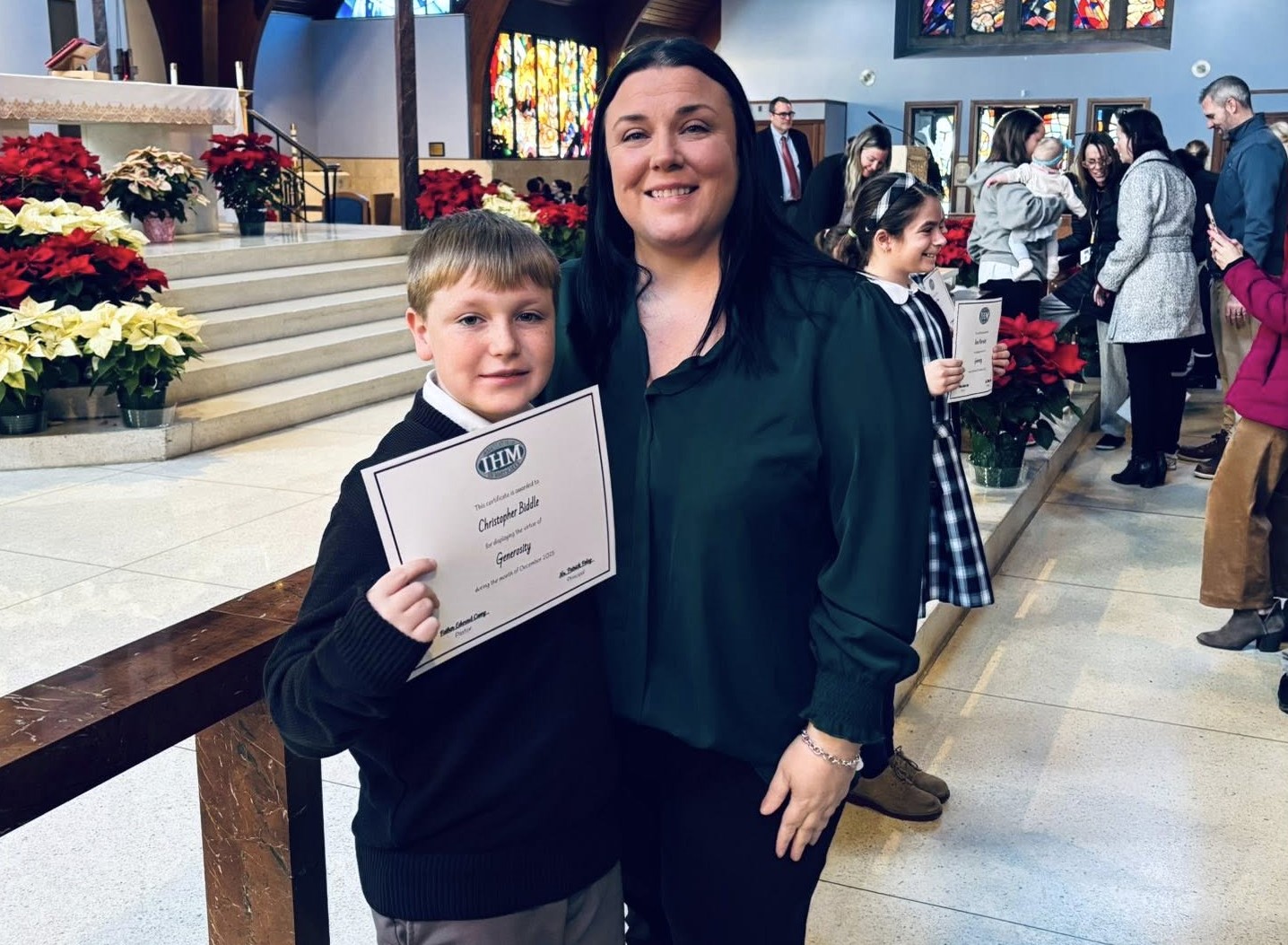 Christopher Biddle made mom Carol overjoyed with pride by earning...