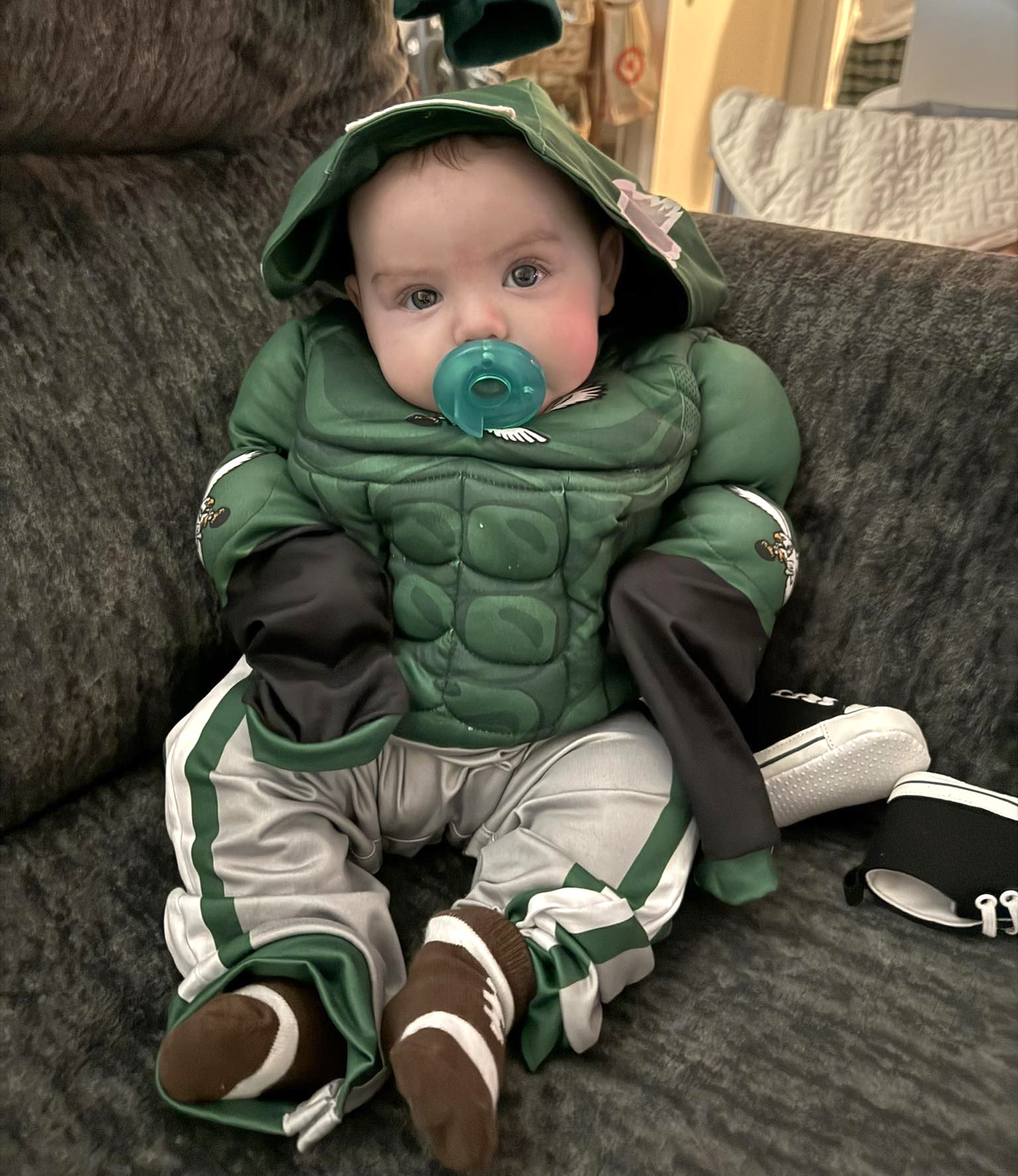 Three month old Elena Mercer did all she could to...