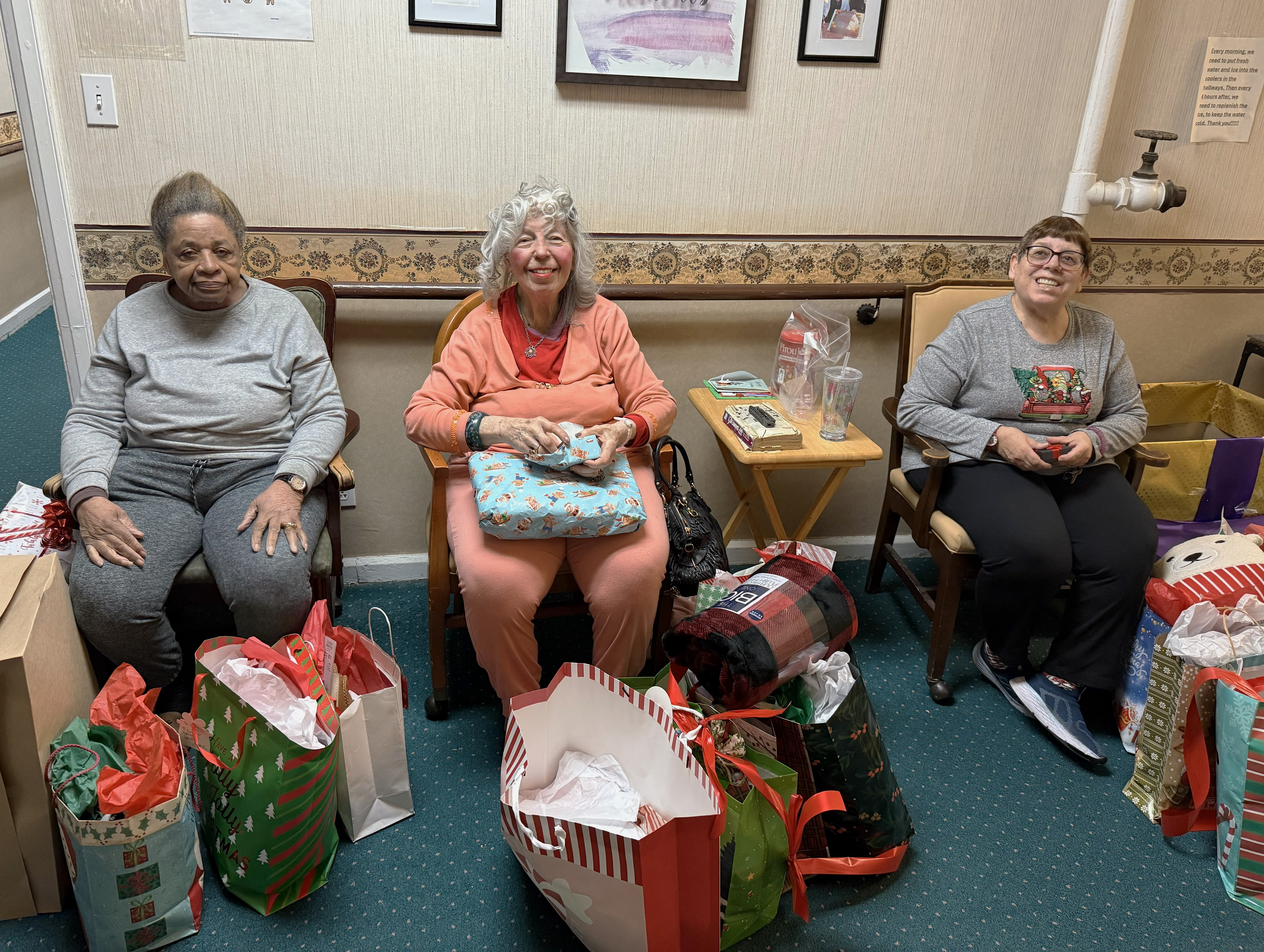 Shirley, Joanna, and Lucille were pleased as punch with their...