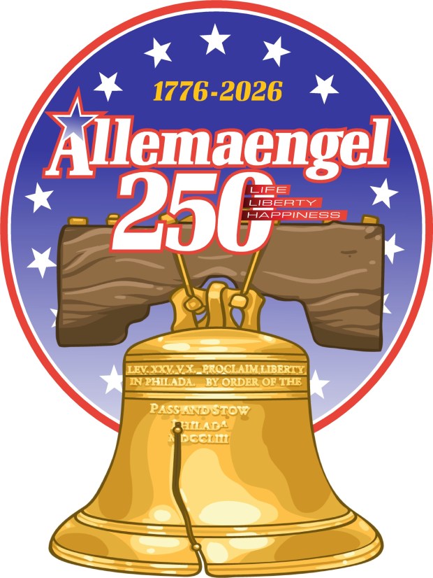 The Allemaengel 250 Committee will host a free, all-ages birthday party to celebrate our nation's 2026 Semiquincentennial at the Kempton Community Center on April 11. The committee's Liberty Bell logo was designed by Kempton artist Jon Bond. (Photo courtesy of Allemaengel 250 Committee)