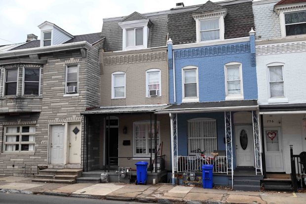 The home at 752 Schuylkill Ave. is one of the formerly blighted properties in Reading that has been rehabilitated, according to officials. (BILL UHRICH/READING EAGLE)