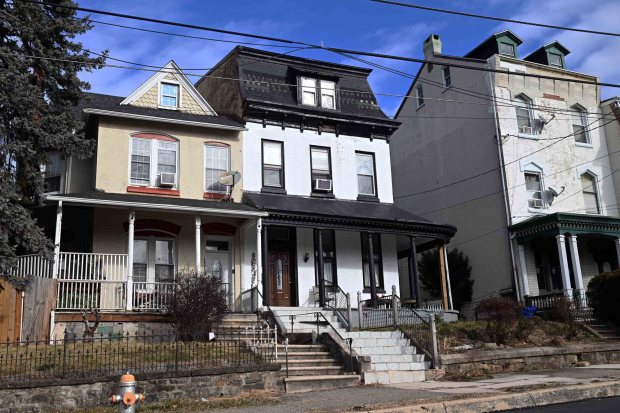 The home at 1321 Mineral Spring Road is one of the formerly blighted properties in Reading that has been rehabilitated, officials said. (BILL UHRICH/READING EAGLE)