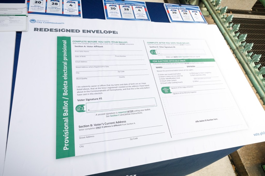 Provisional ballot envelopes redesigned with input from Berks credited with lower rejection rates