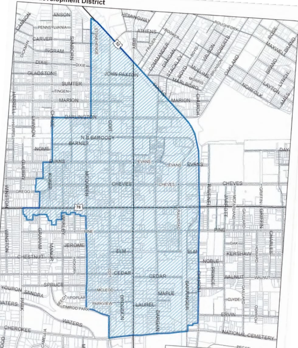 D-1 redevelopment district