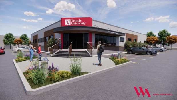 A rendering of Temple University's rural dental education center and clinic which is now under development in downtown Tamaqua. (WULFF ARCHITECTS)
