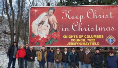 Jermyn Knights of Columbus Council 7622 sponsors Christmas billboard