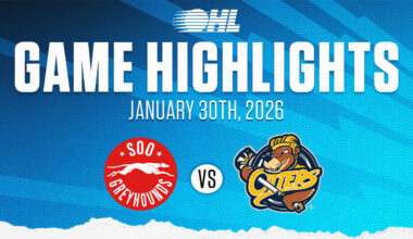 OHL Highlights: Soo Greyhounds @ Erie Otters, Jan 30, 2026