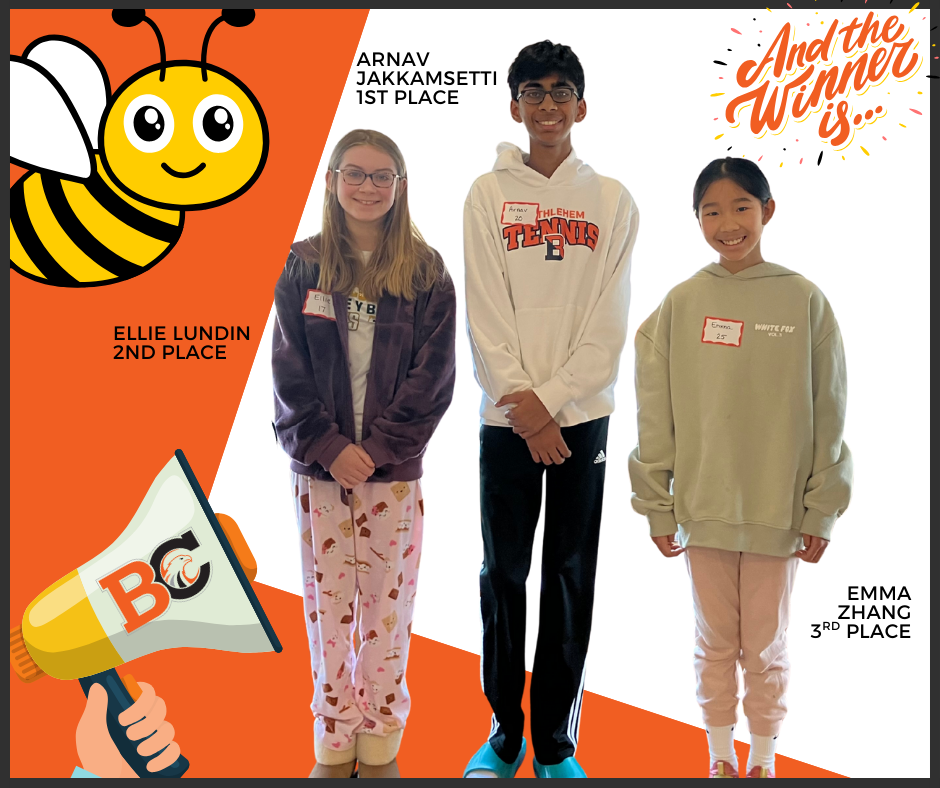 three students pose for photo