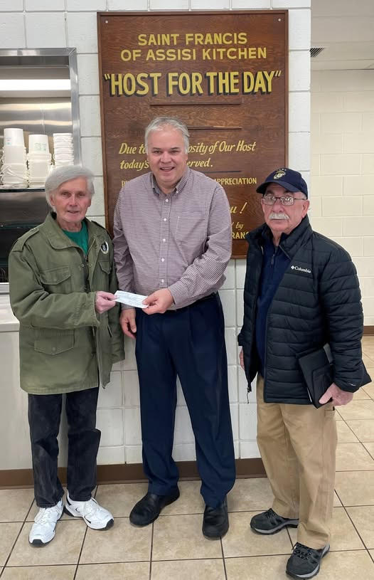 St. Francis of Assisi Kitchen donation from Post 7069 – Scranton Times-Tribune