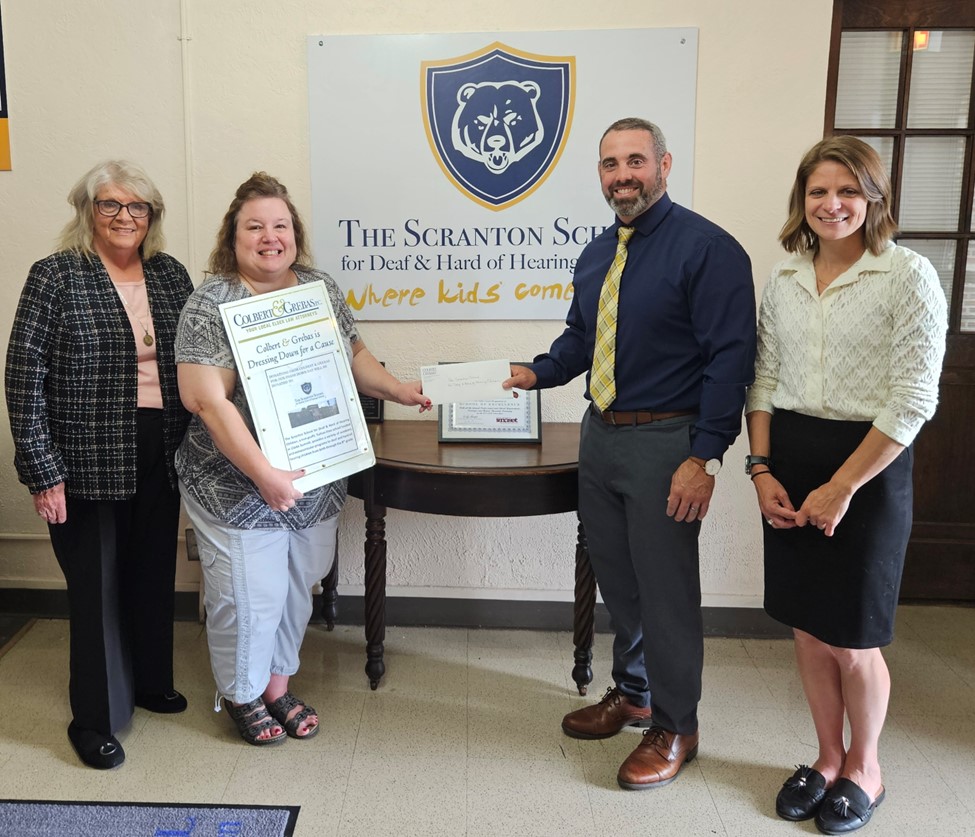 Colbert and Grebas PC donates to school – Scranton Times-Tribune
