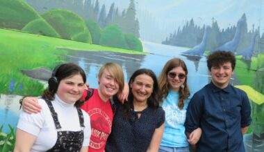 Clifford Twp. Children’s Garden 2025 dinosaur mural – Scranton Times-Tribune