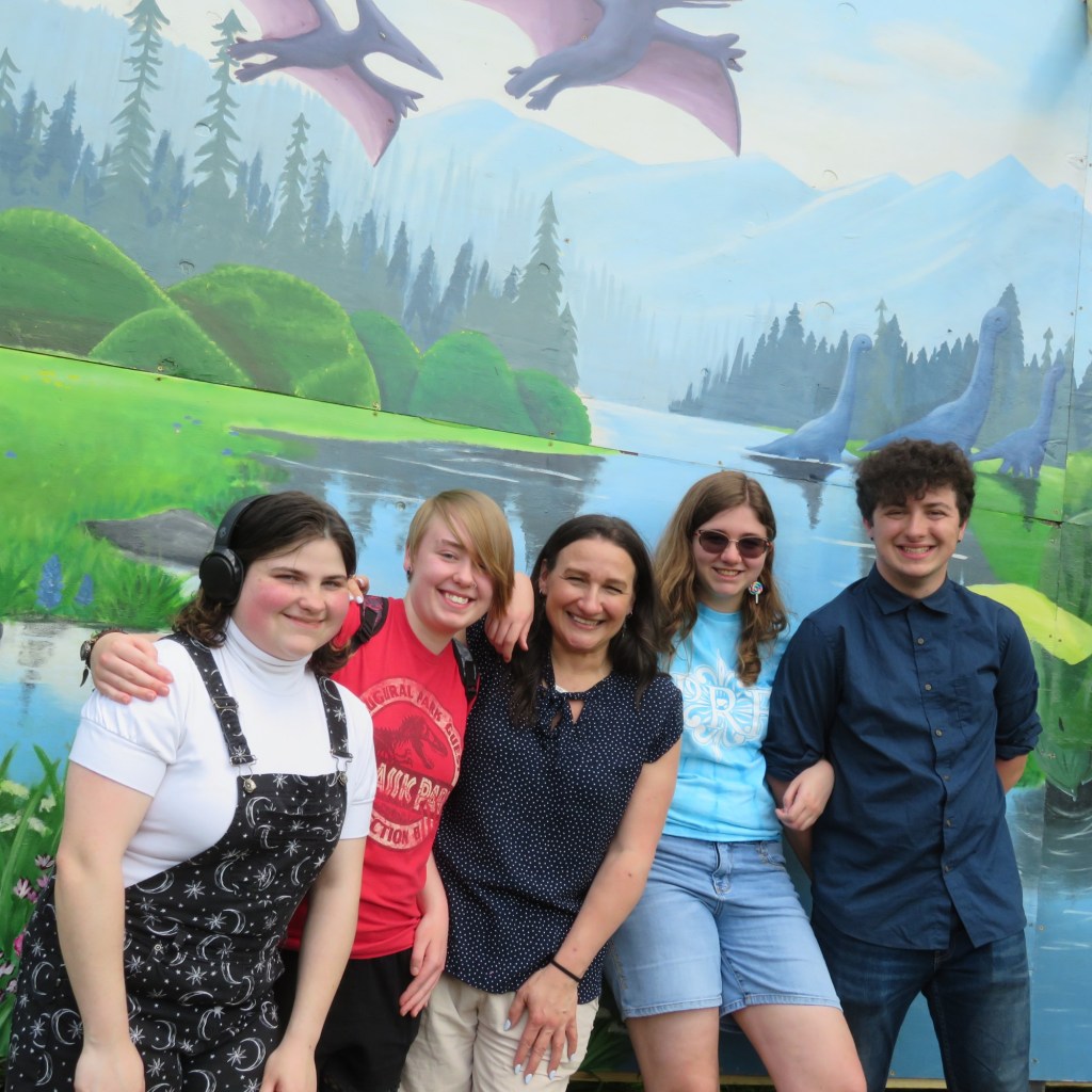 Clifford Twp. Children’s Garden 2025 dinosaur mural – Scranton Times-Tribune