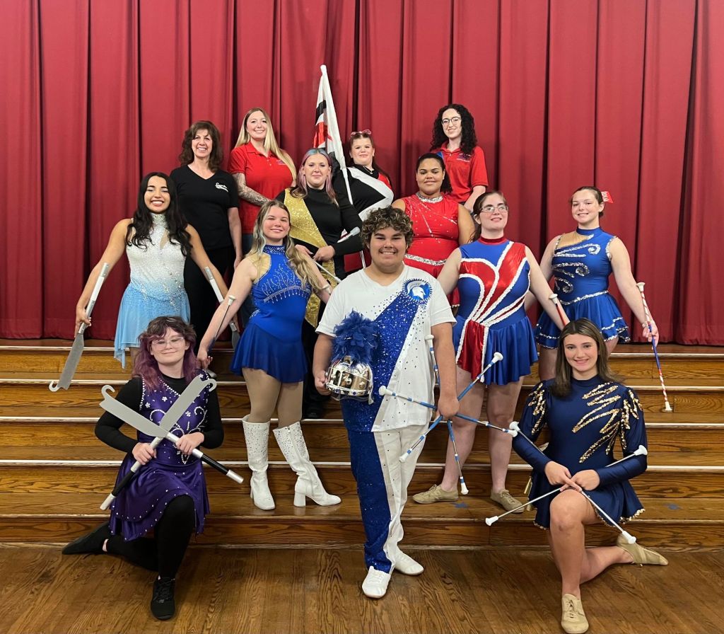 Lynnette’s Twirlerettes front-line performers and coaches – Scranton Times-Tribune