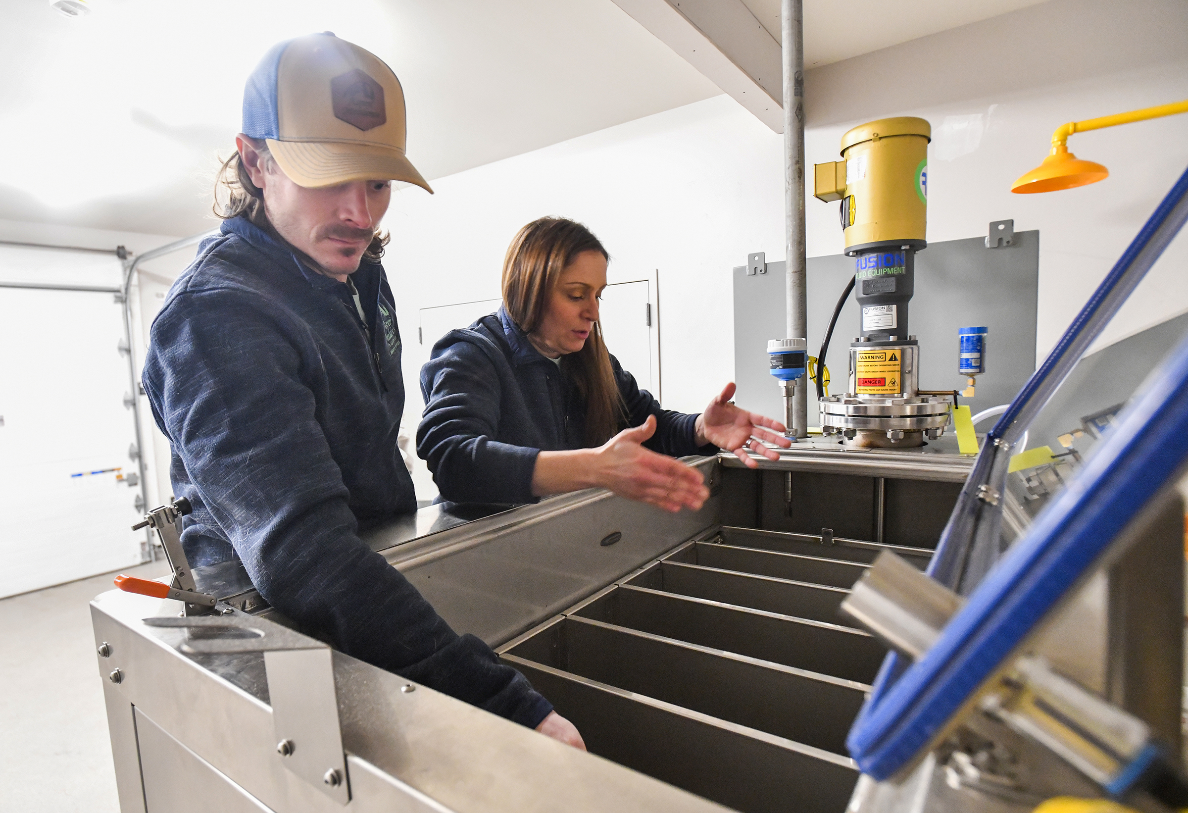 COO Chris Calvey and his wife Lauren, CEO and supervisor...