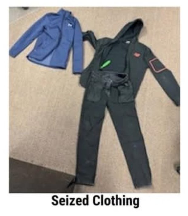 A juvenile was arrested after attempted abduction Monday. Police released information and clothing seized as evidence. (GIBBONS)