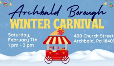 Archbald to celebrate 150th anniversary beginning with winter carnival