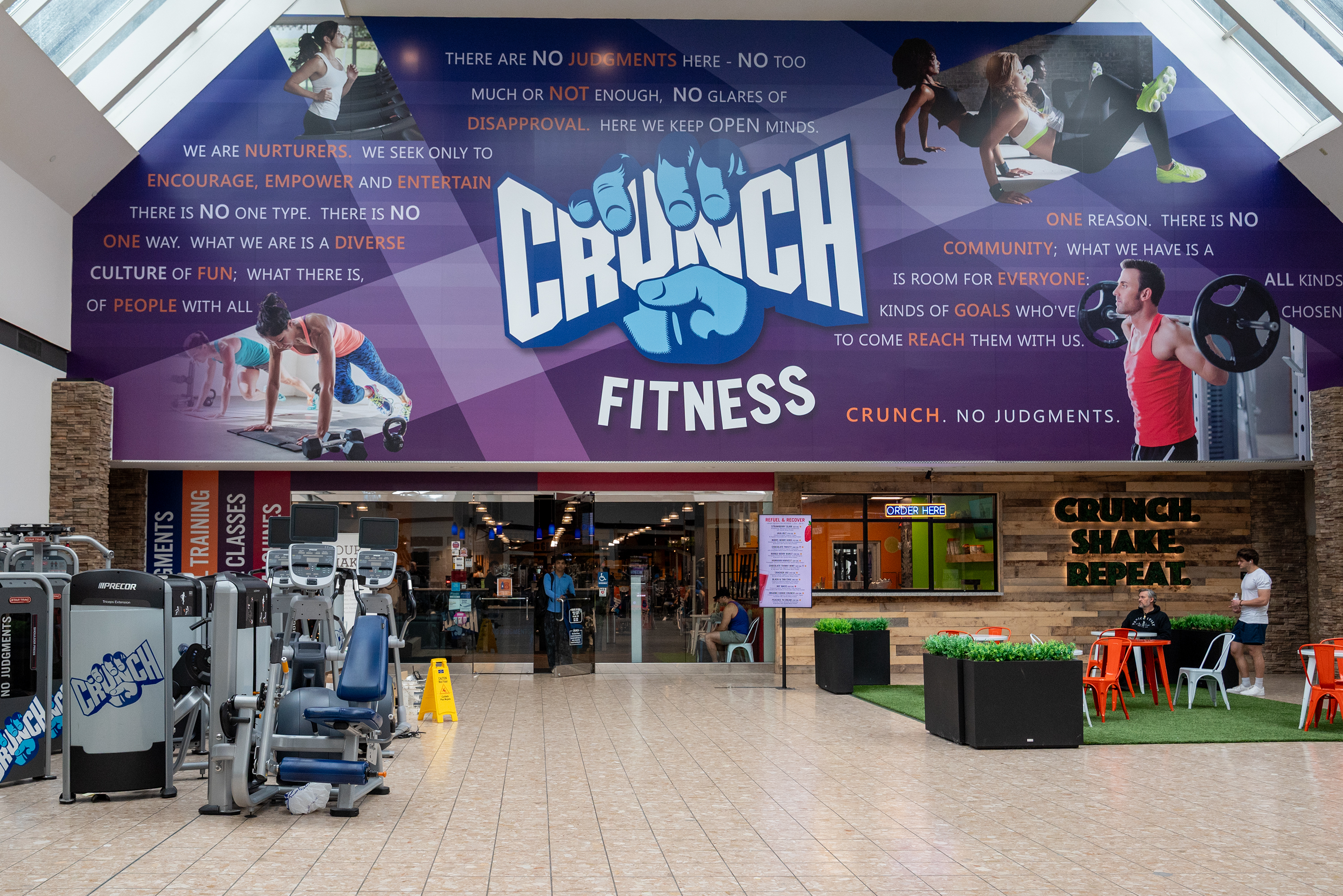 The Crunch Fitness in the Marketplace at Steamtown on Wednesday,...