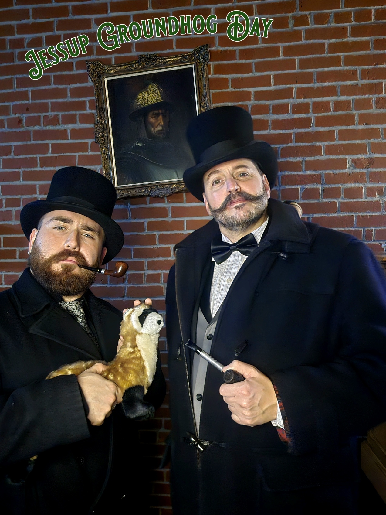 Jessup Groundhog Day founding fathers Matt Catanzaro, left, and Mike...