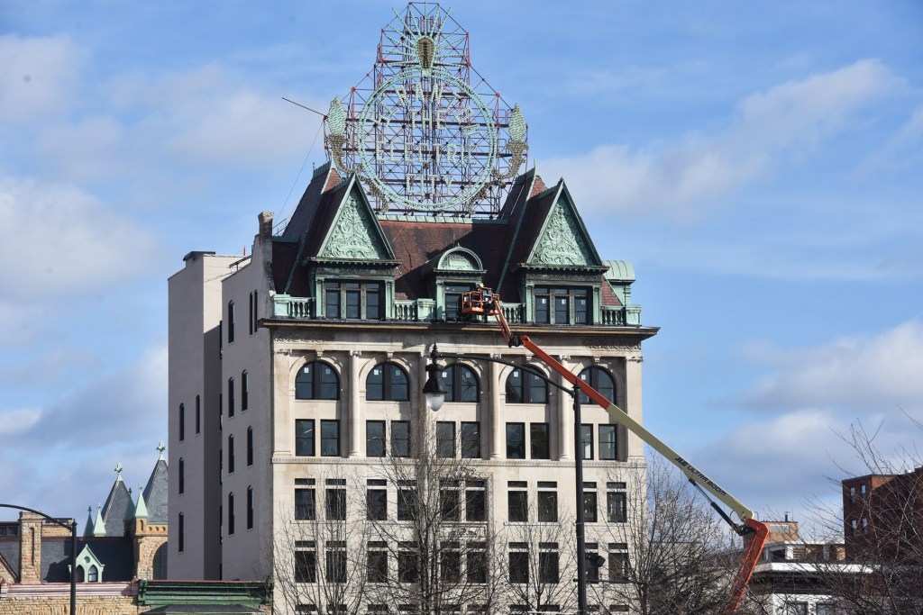 Work goes on at Electric City Building