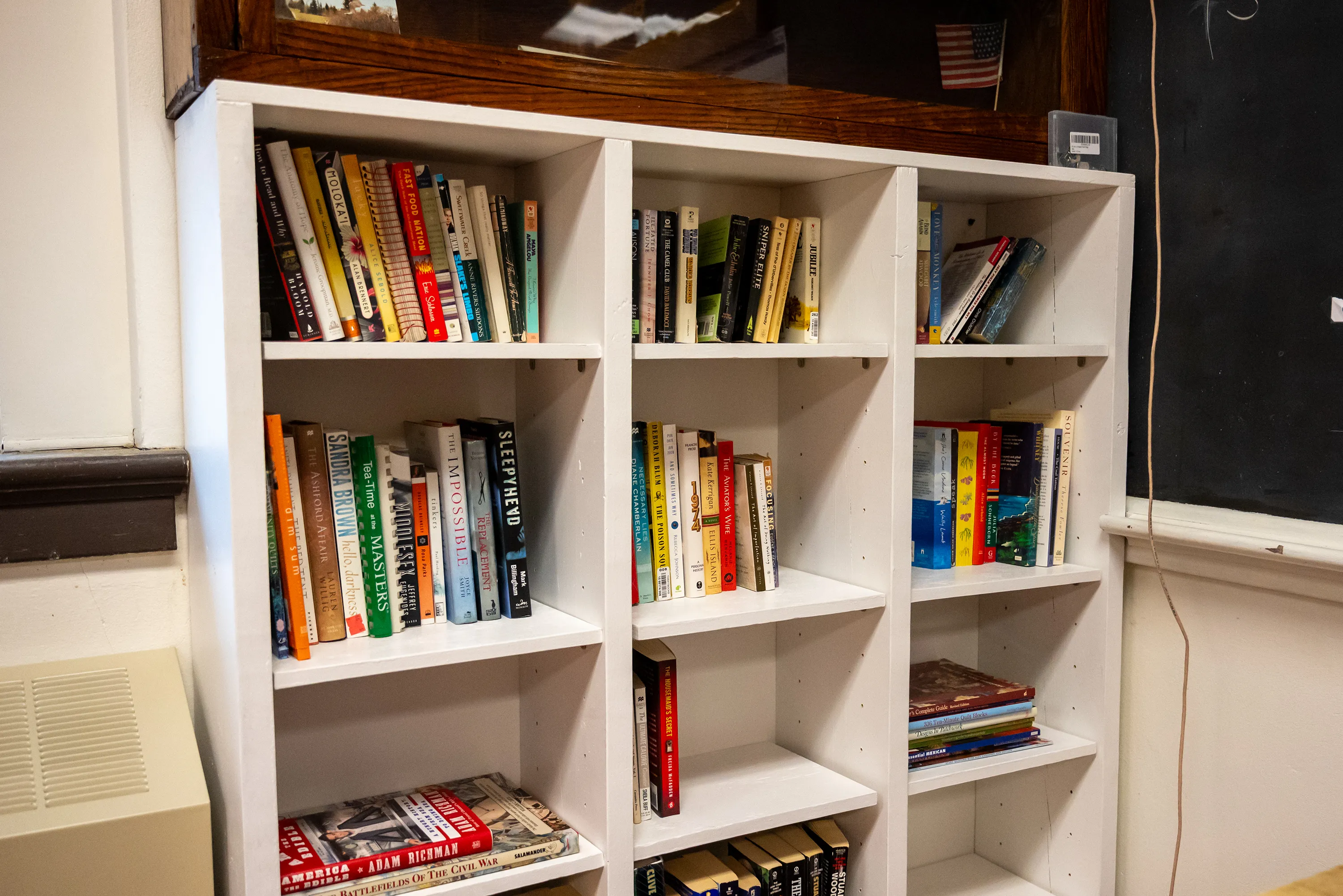 The adult section of the free library at the Newton...