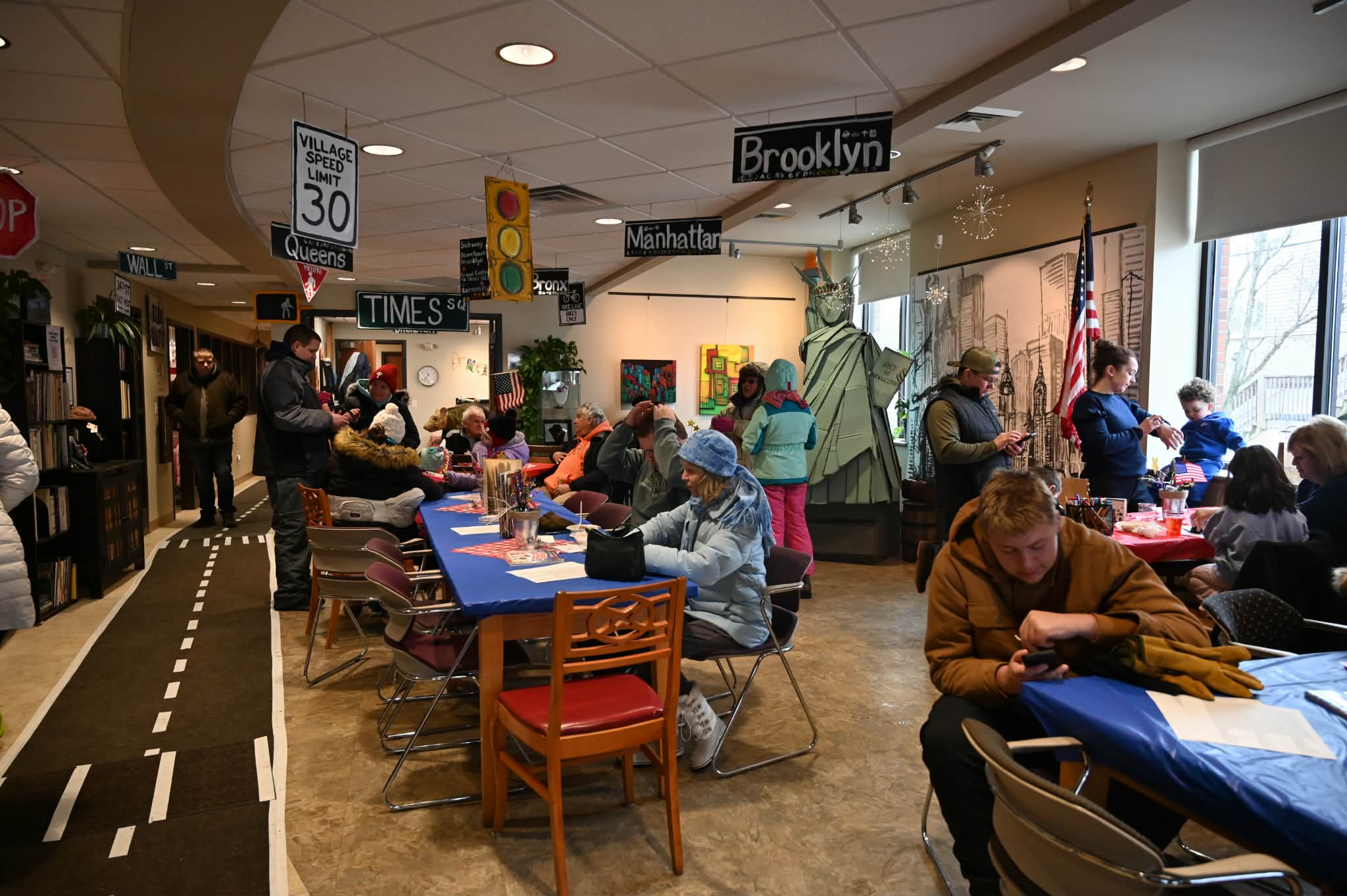 The Gathering Place provided a temporary reprieve for ice festival...