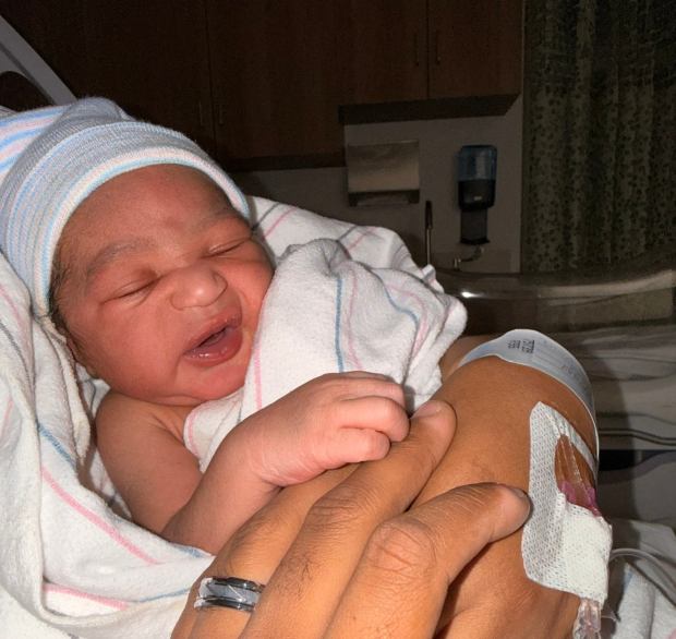 Cashay Clarke and Christian Tahji welcomed their new baby boy Concise Midnight Tahji just after 2 a.m. on New Year's Day. (SUBMITTED)