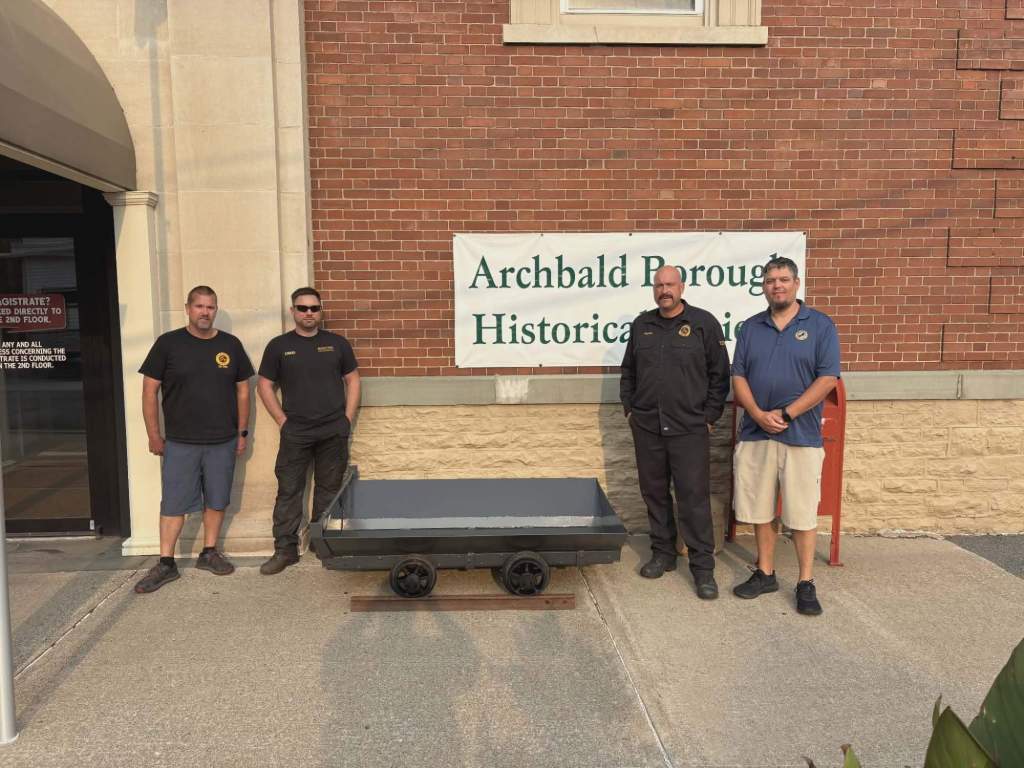 Archbald’s mine car restoration complete