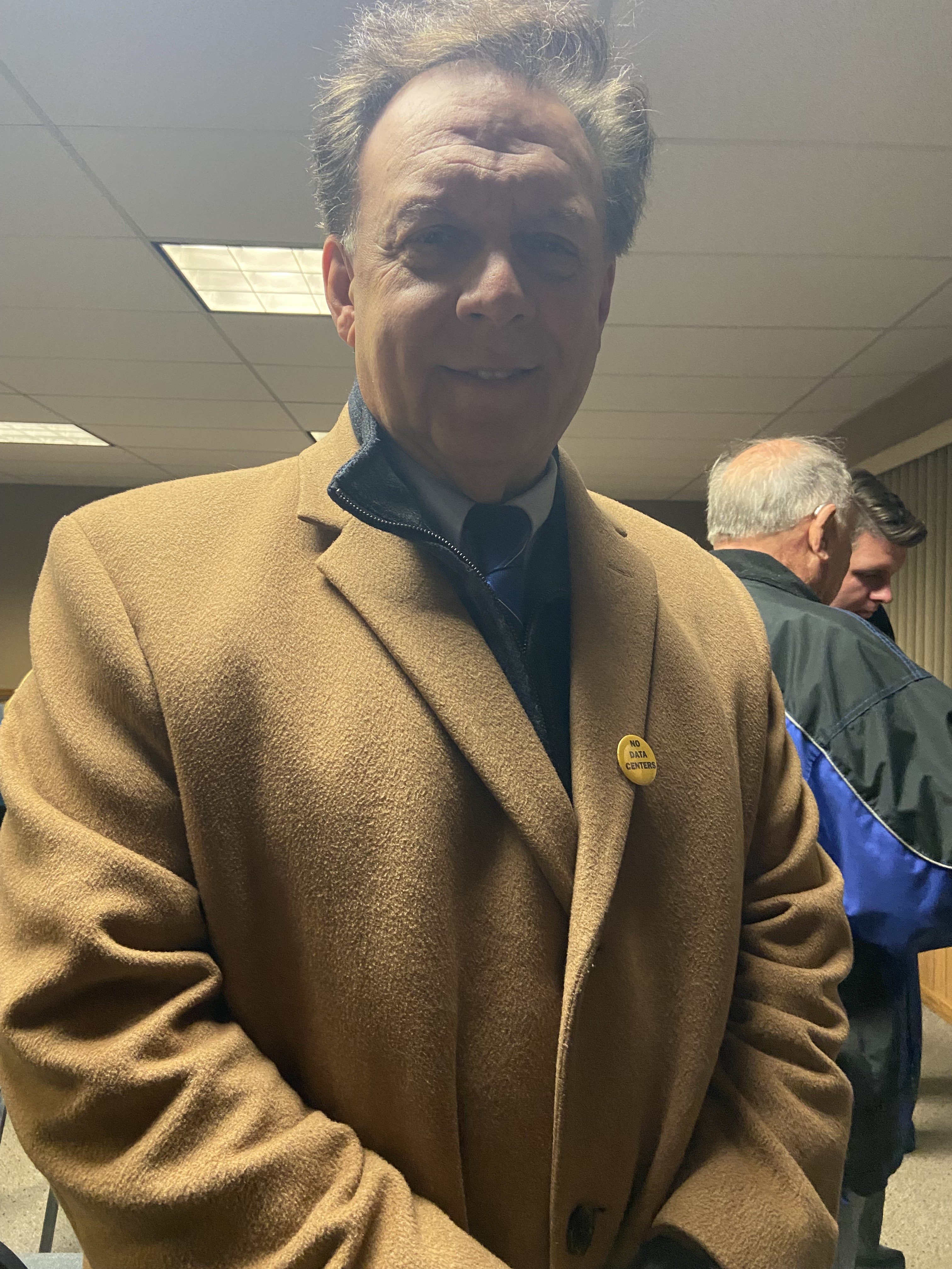 Lackawanna County Controller Gary DiBileo poses for a photo with...