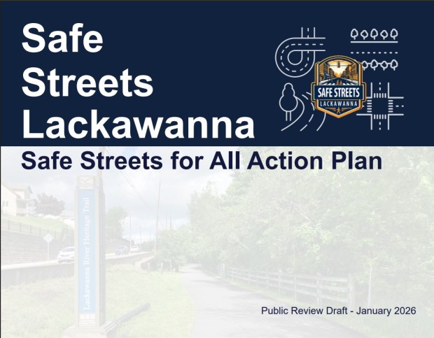 Title page of "Safe Streets Lackawanna" plan, Jan. 21, 2026. (IMAGE COPIED / PLAN COURTESY OF LACKAWANNA COUNTY)