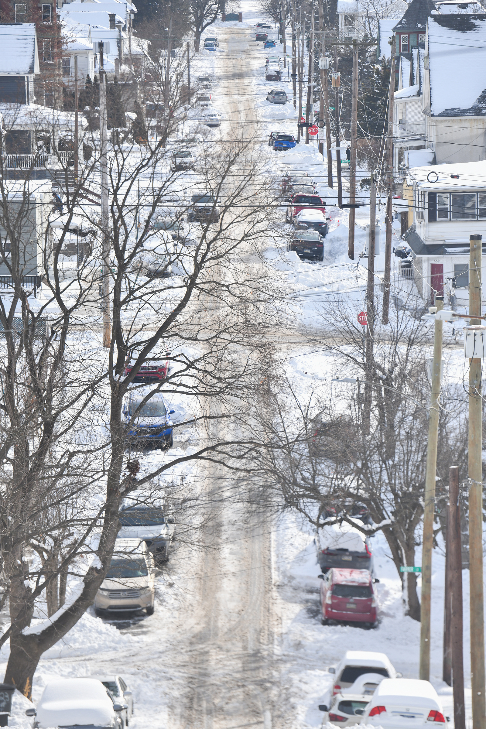 A view of Olive St. in Scranton’s Hill Section Wednesday,...