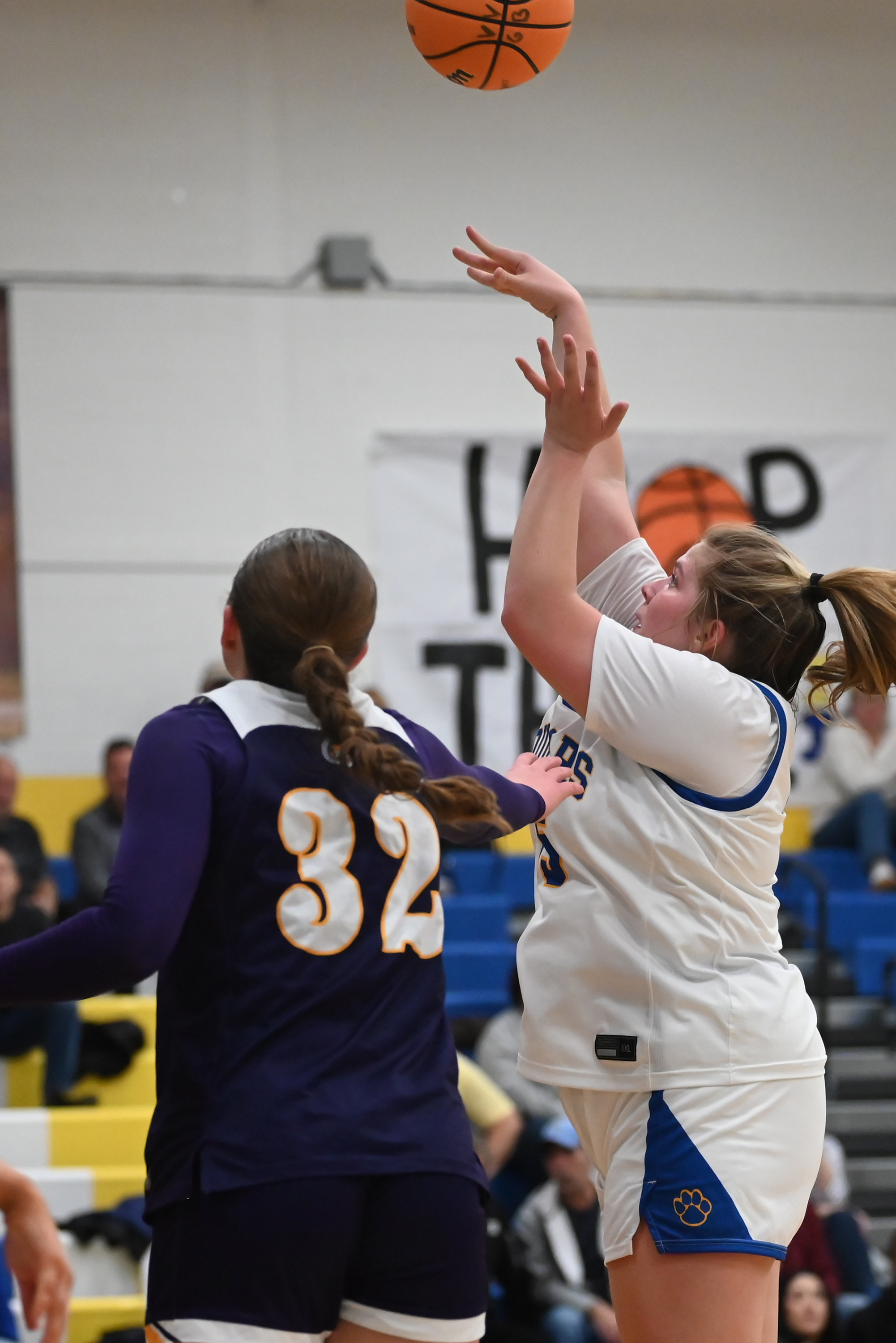 Valley View’s Sadie Cardoni shoots the ball during the basketball...