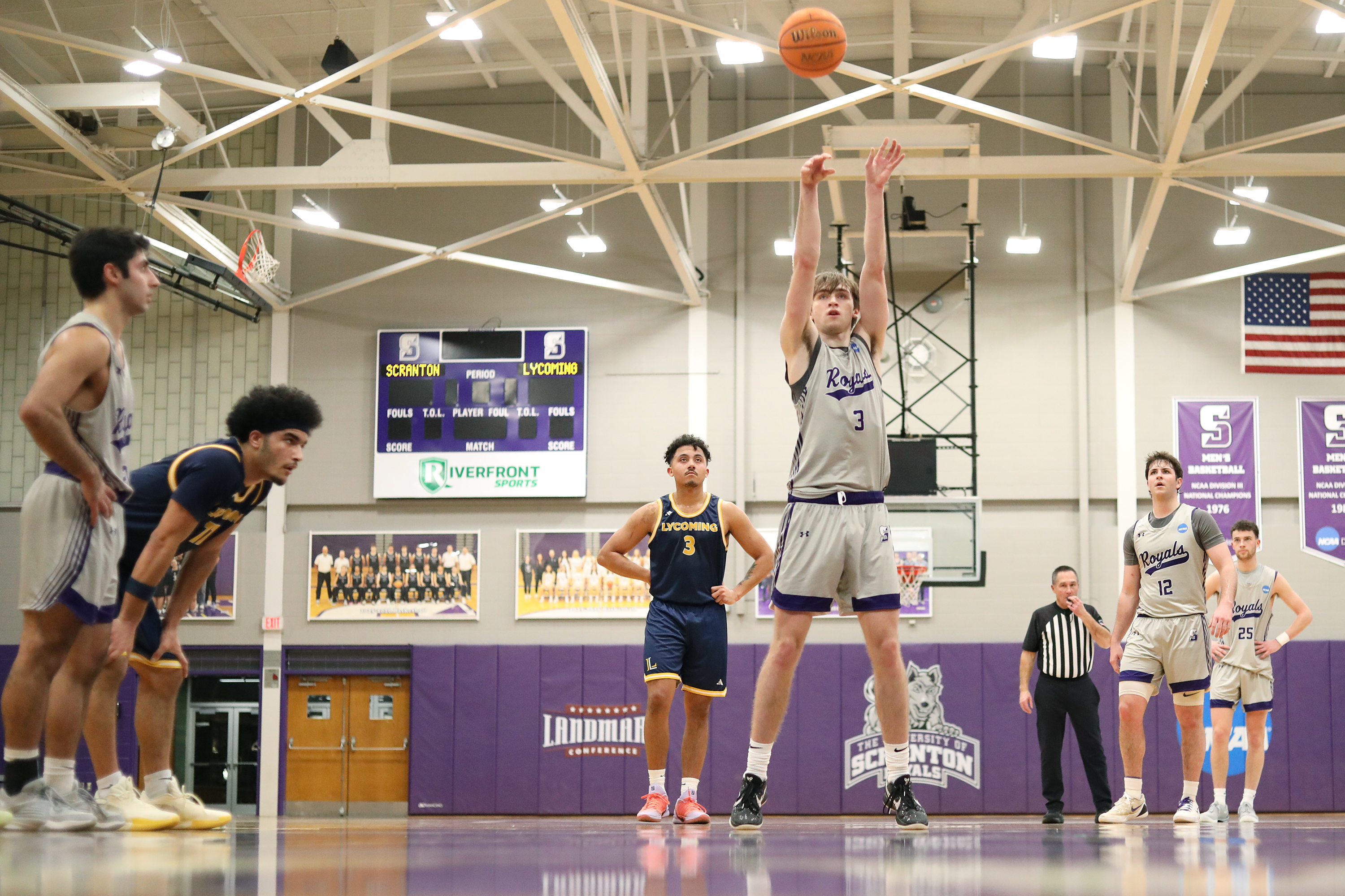 University of Scranton’s Sammy Tornabene completes a free throw during...
