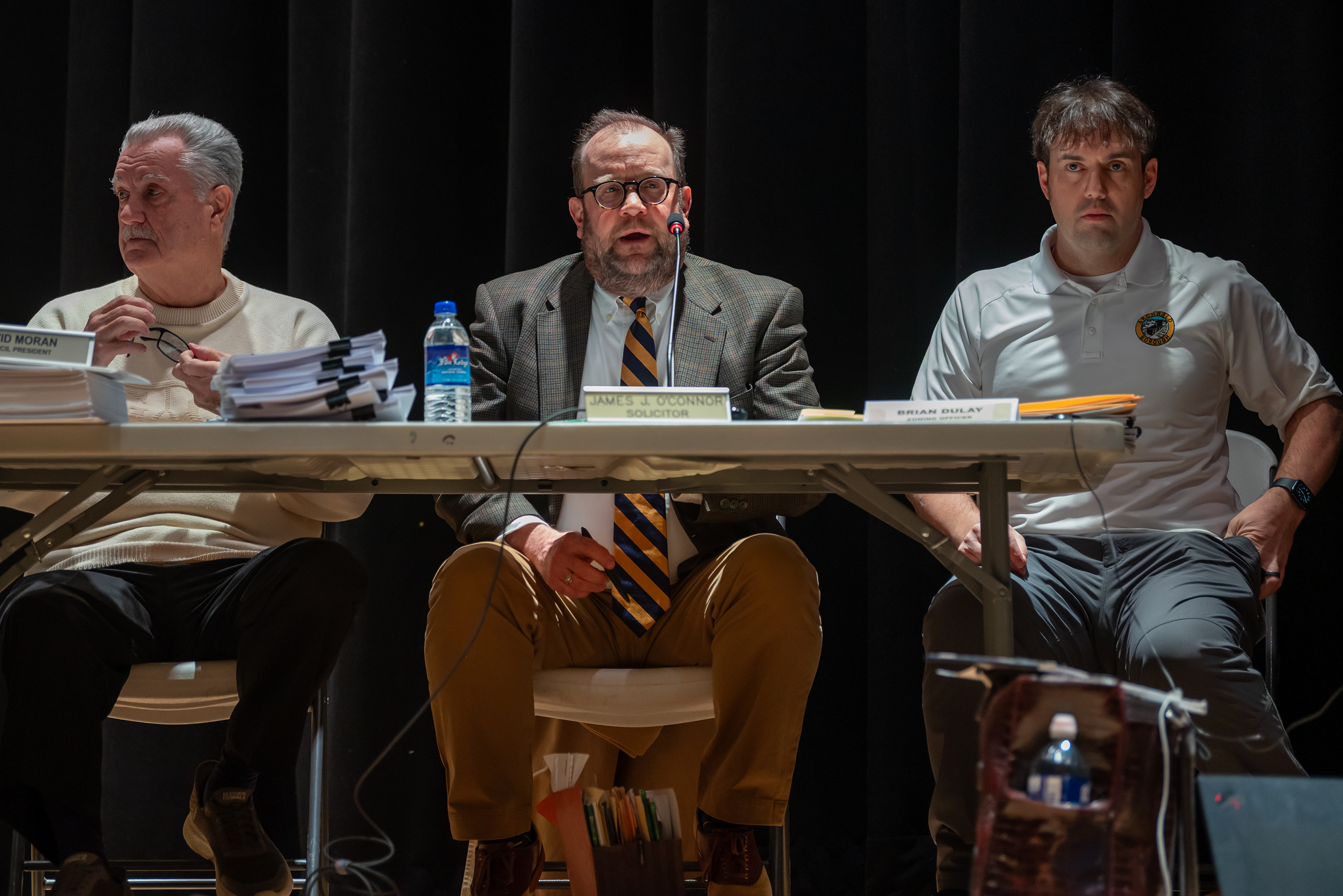 Solicitor James O’Connor speaks during the Archbald Borough Council’s public...