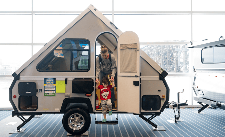 Camper at the Pittsburgh RV Show