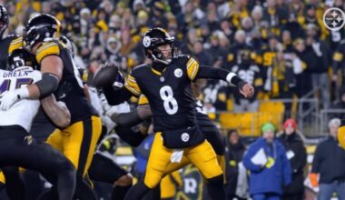 Pittsburgh Steelers Final 2025 Passing Charts