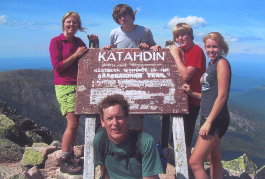 Arianna Powell, far right, is shown in an undated photo...
