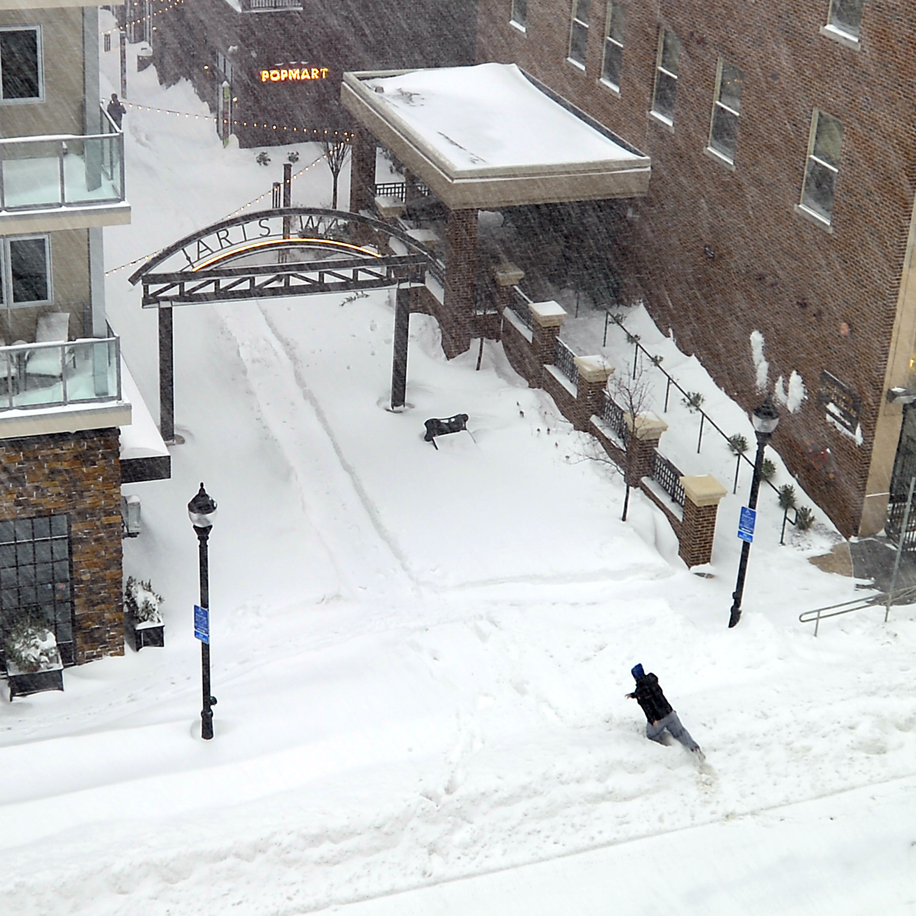 A view from a room at the Renaissance Hotel at...