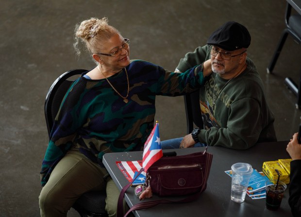 People listen to music while attending the 14th annual Three Kings Celebration on Sunday, Jan. 4, 2026, at SteelStacks in Bethlehem. (Jane Therese/Special to The Morning Call)