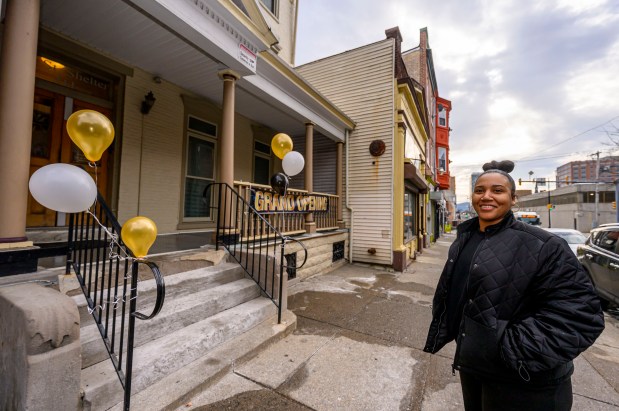 Amira Scott, a participant of the Step Up program, gives a tour of her new apartment that she will share with her two young children Monday, Jan. 5, 2026, in Allentown. The Step Up program is a new, transitional housing program for families staying at the Sixth Street Shelter. Families can apply to stay in one of five apartments near the shelter, and will receive additional services to help them transition from shelter living to permanent housing, including case management and financial education. (April Gamiz / The Morning Call)