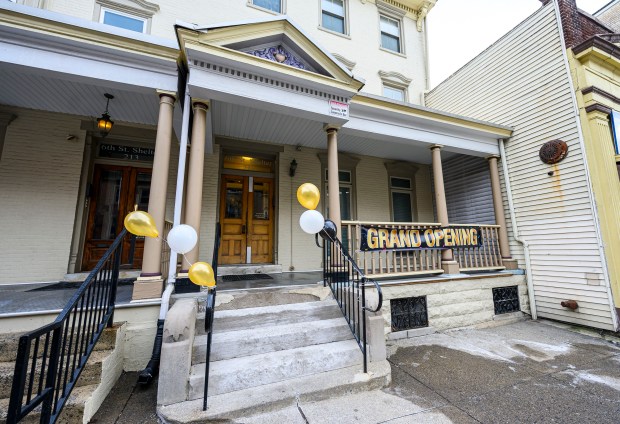 Exterior of the building that houses apartments Monday, Jan. 5, 2026, in Allentown. The Step Up program is a new, transitional housing program for families staying at the Sixth Street Shelter. Families can apply to stay in one of five apartments near the shelter, and will receive additional services to help them transition from shelter living to permanent housing, including case management and financial education. (April Gamiz / The Morning Call)